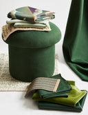 Elegant Dynamic Duo Sand Embroidered Sheer Drapery Fabric by Donghia