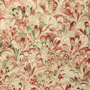 Lee Jofa Ellis Print Berry Linen Fabric - Spirited Abstract Marble Swirl