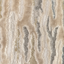 Elegant Velvet Waves Upholstery Fabric - Cream, High Durability, 54-inch Wide