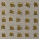 Dynamic Duo Avocado Embroidered Sheer Fabric - Abstract Leaf Pattern Design