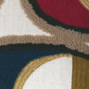 Shapely Prism Abstract Embroidered Fabric with Metallic Accents for Designer Upholstery