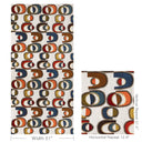 Shapely Prism Abstract Embroidered Fabric with Metallic Accents for Designer Upholstery