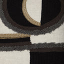 Dynamic Embroidered Abstract Fabric - High-Low Metallic Textile for Drapery
