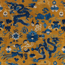 Regal Gold Dragon Velvet Upholstery Fabric - Brunschwig & Fils Chinoiserie Design
