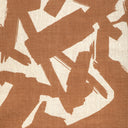 Kravet Bold Lines Clay Abstract Linen Fabric - Modern Brushstroke Design