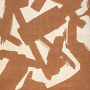 Kravet Bold Lines Clay Abstract Linen Fabric - Modern Brushstroke Design
