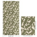 Modern Abstract Leaf Pattern Linen Fabric - Durable Upholstery & Wallcovering