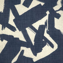 Kravet Bold Lines Indigo Linen Fabric: Hand-Painted Brushstrokes, High Durability