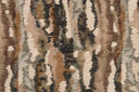 Donghia Bark Tobacco Luxury Embroidered Fabric - 3D Collection Designer Textile