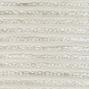 Luxurious Cream Eyelash Chenille Stripe Upholstery Fabric - Durable, Soft Polyester