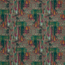 Luxurious Hillcrest Velvet Fabric - Forest Raspberry Abstract Upholstery Material