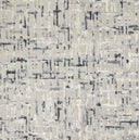 Luxurious Quadrata Charcoal Abstract Velvet Upholstery Fabric by Clarke & Clarke - High Durability