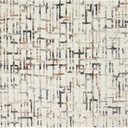 Premium Quadrata Ivory Abstract Velvet Upholstery Fabric by Clarke & Clarke