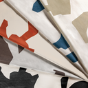 Aegean Abstract Pattern Wool Cotton Sateen Upholstery Fabric by Donghia