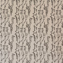 Pandu Blanco/Gris Abstract Velvet Upholstery Fabric by Gaston Y Daniela