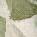 Sophisticated Painterly Leaf Mural Linen Fabric - Abstract Cosmopolitan Art Pattern