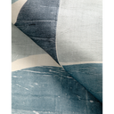 Niko Print Abstract Linen Fabric - Sky Blue Modern Designer Upholstery