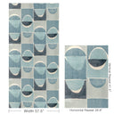 Kravet Couture Niko Print Sky Abstract Linen Fabric for Elegant Modern Interiors
