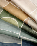 Kravet Couture Niko Print Sky Abstract Linen Fabric for Elegant Modern Interiors