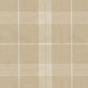 Durable Wheat Brushed Woven Plaid Fabric Blend for Upholstery Projects