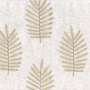 Premium K-Verdant Linen Fabric: Classy Leaf Embroidery for Upholstery & Decor