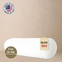 6x46 Bolster Pillow Insert - Hypoallergenic Faux Down Fill - Indoor/Outdoor - Made in USA