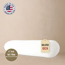 6x24 Bolster Pillow Insert - Hypoallergenic Faux Down Fill - Indoor/Outdoor - Made in USA