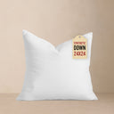 24x24 Throw Pillow Insert: Hypoallergenic Faux Down, Indoor Outdoor, Made in USA